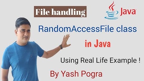 What is RandomAccessFile in java | RandomAccessFile in java | getfilepointer java