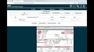 How to Enter a Paycheck in AET