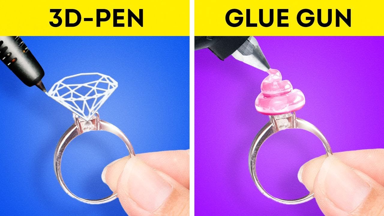 Hot Glue Gun Vs 3d Pen Amazing Diy Crafts And Hacks Decor Fixing Accessories Youtube