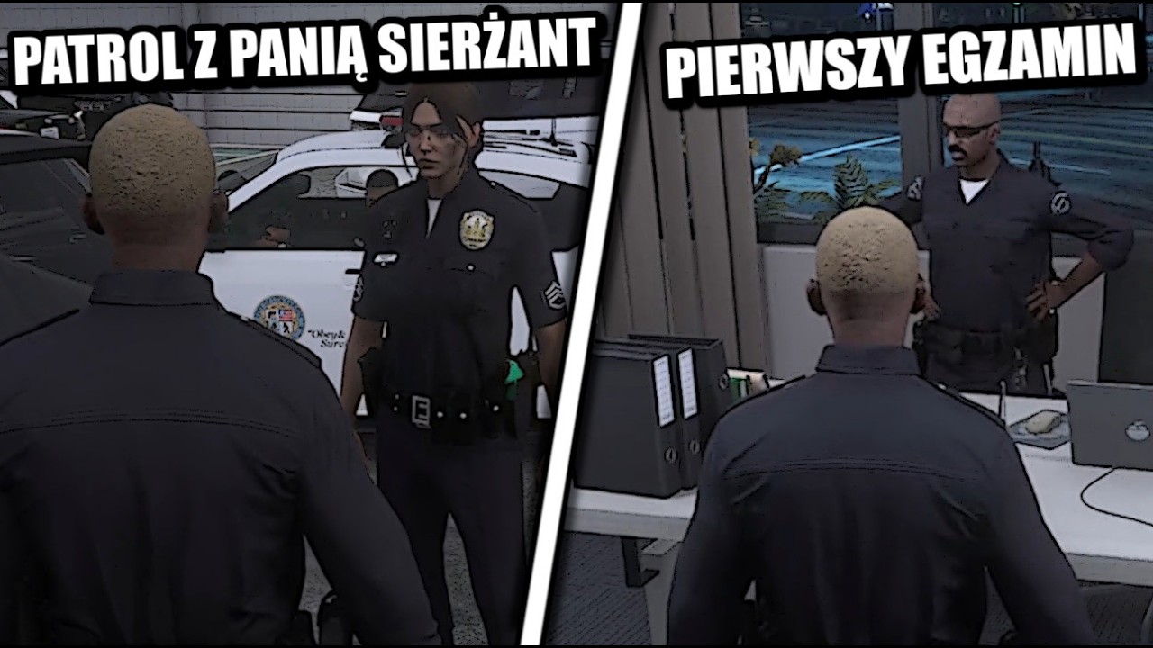 GTA V RP[PATROL Z PANIĄ SIERŻANT/PIERWSZY EGZAMIN/SIERŻANT UCZYŁ SIĘ ODE MNIE/CO TY TAKI NERWOWY?/FM
