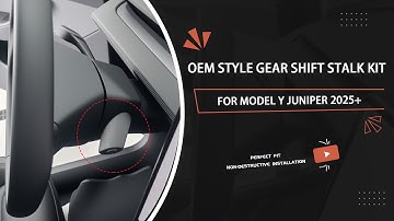 Teslaunch 2026 Model Y Juniper Gear Shift Stalk Lever Kit Launch