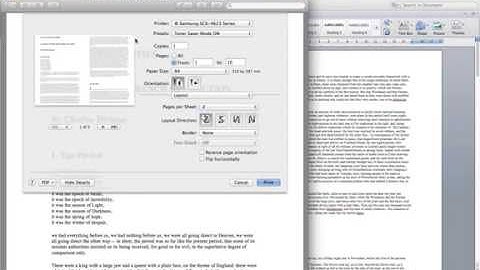Automator Workflow (Mac) - Convert Microsoft Word Document File (.doc) to PDF - 2 Pages in 1