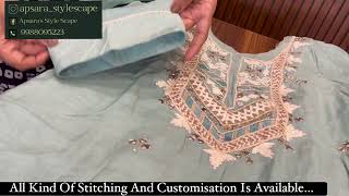 Newly Customised Stitching Latest Designs For Our Beautiful Client’s By Apsara Boutique|9988095223