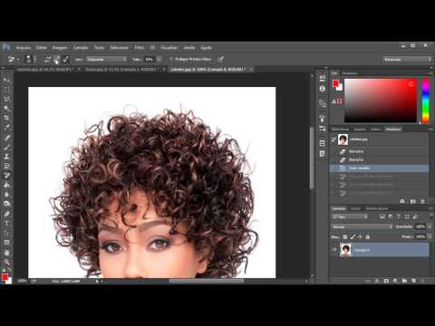 Curso de Photoshop CC - Aula 34 - Borracha Mágica   Recorte de Cabelo