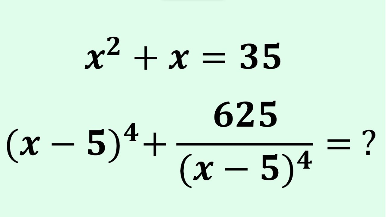 Unraveling a Fascinating Math Challenge | Algebra - YouTube