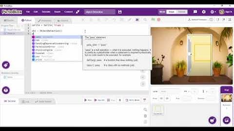 Object detection with Python -Pictoblox