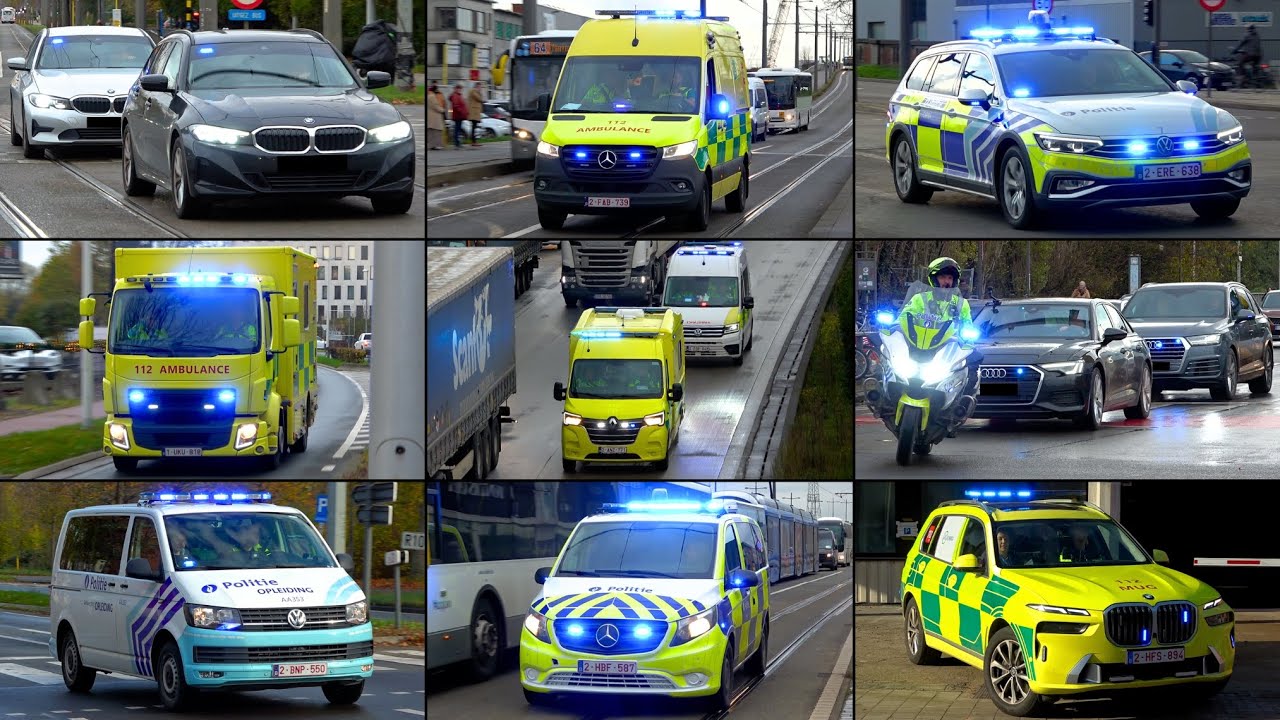 [Dagcompilatie] Politie, Brandweer, Ziekenwagens, MICU en MUG met spoed in Antwerpen en omstreken!