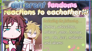 FANDOMS REACT TO EACHOTHER || 2X || INTRODUCTION || REPOST