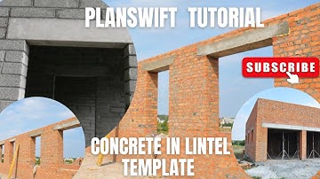 PLANSWIFT TEMPLATE: HOW TO CUSTOMISE CONCRETE IN LINTEL PLUGIN