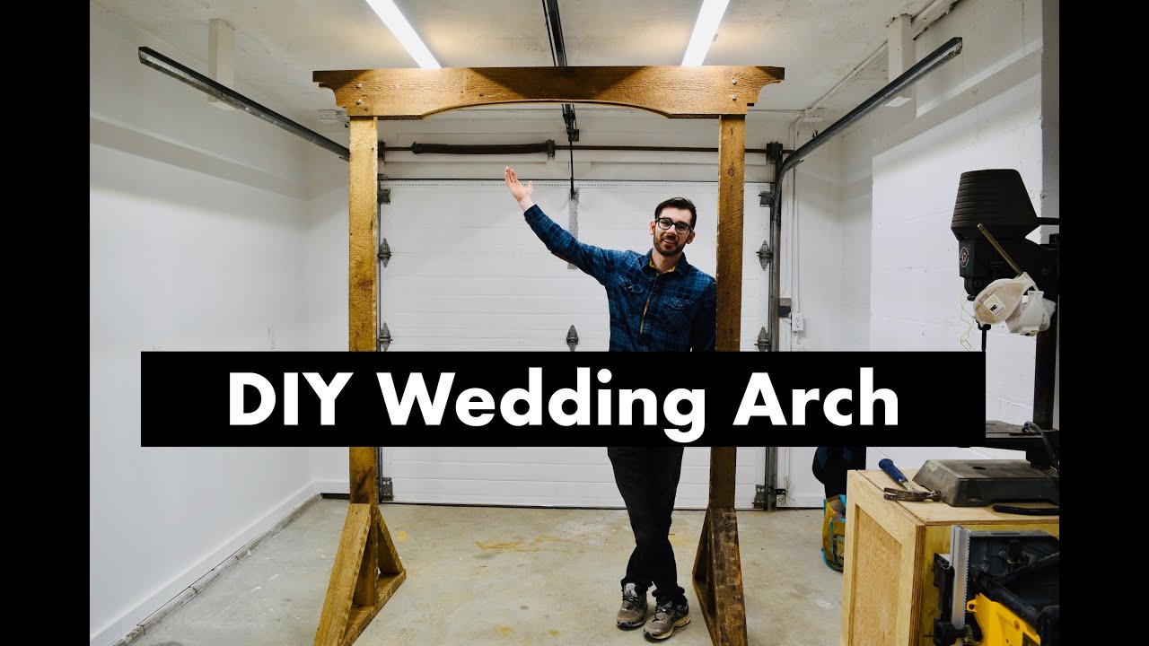 DIY Rustic Wedding Arch - YouTube