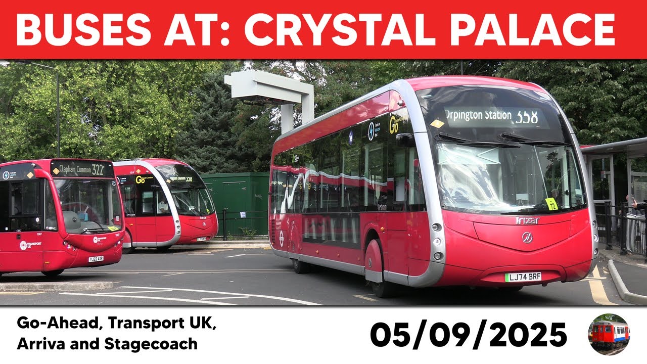 London buses at Crystal Palace 05/09/2025