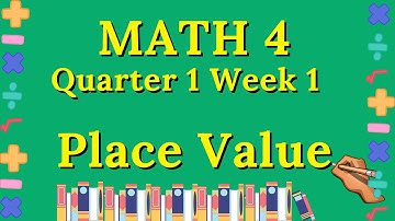 MATH 4 What is place value? Ones to Billions Grade 4 Quarter 1 Week 1 ODL
