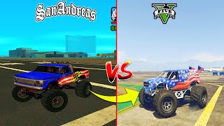 GTA SA Monster Truck  Vs GTA 5 Monster Truck ( Which is Best ?) |