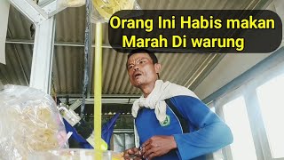 Ini dia aksi mas mad ngamuk Habis makan marah-marah di warung