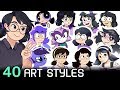 40 Art Styles Challenge (SPEEDPAINT)