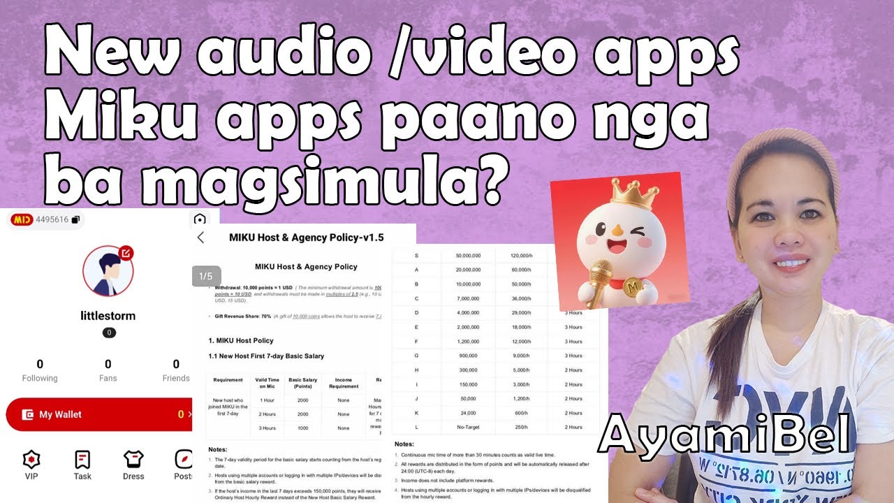 Ano ano ang tasking sa Miku live