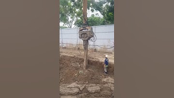 Hướng dẫn cách đóng cừ larsen 18m bằng xe búa rung