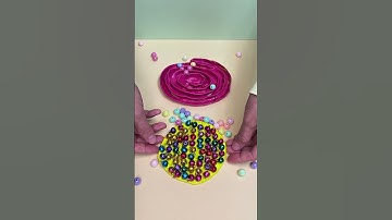 Magical Beads Falling from a Funnel 🌪️✨ Relaxing ASMR (｡•́‿•̀｡) #satisfying