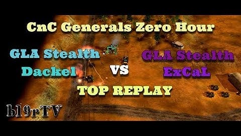 Command & Conquer Generals: Zero Hour 1.04 - GLA Stealth vs GLA Stealth - TOP REPLAY