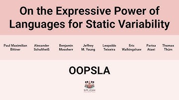 [OOPSLA24] On the Expressive Power of Languages for Static Variability