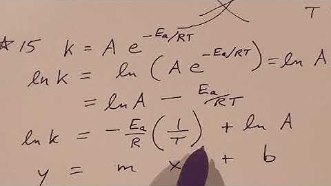UC Merced - LAIR CHEM10 - Chapter 13: Kinetics - Calculating Activation Energy Ea using Arrhenius Eq