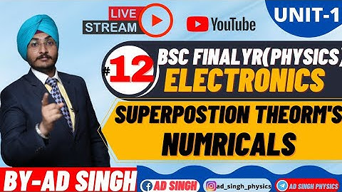 B.Sc-3rd yr physics ||Solid State Electronics ||Superpostion Therom