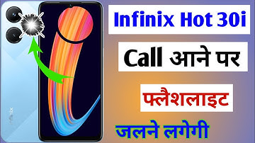 infinix hot 30i incoming call flashlight setting / how to enable incoming call flashlight hot 30i