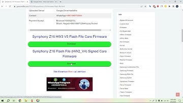 Symphony z16 Firmware (Flash File) Customer Care File Without Password