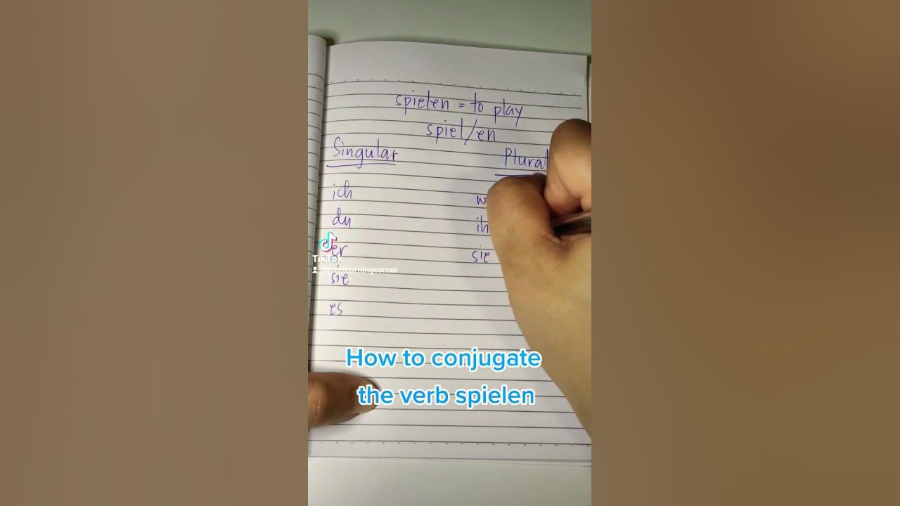 Easily conjugate the verb spielen 🇩🇪💯🤗 #funlearning #easylearning # ...