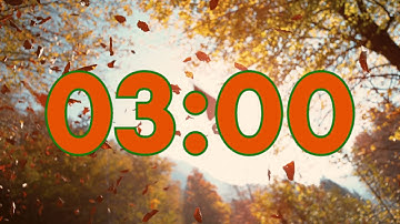 3 Minute Autumn Leaves Timer  Fall Foliage Countdown