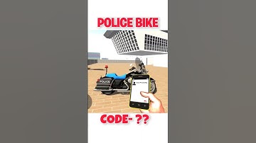 Police Bike Cheat Code in indian bike driving 3d || indian bike driving 3d new update|| #shorts