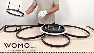 How to Install the WOMO Circular LED Flush Mount Ceiling Light | WM1032 Installation Guide