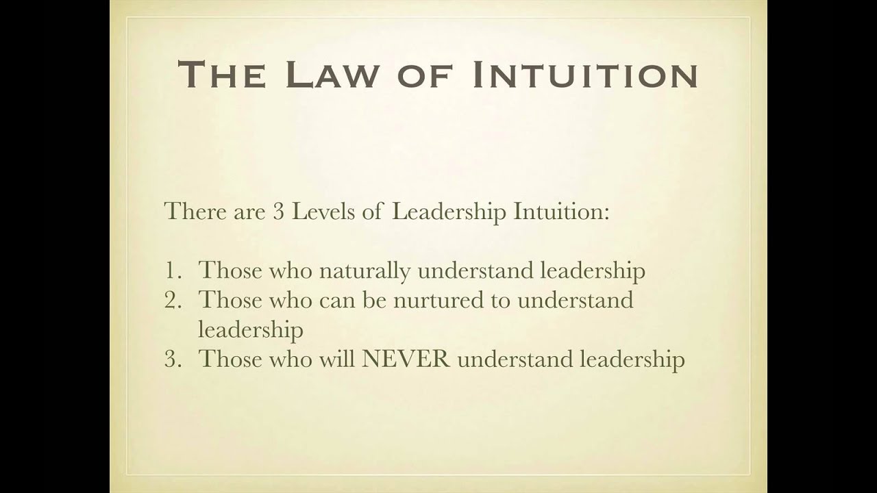 The Law of Intuition with Dr. Christopher Burton - YouTube