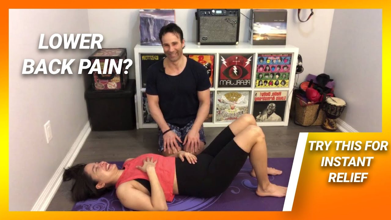 Best treatment for low back pain- How to relieve pain fast with breathing!  