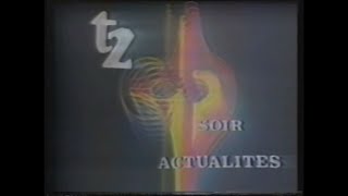 Tele Zaire Soir Actualites news intro evolution (1980-1997, Zaire/DR Congo)