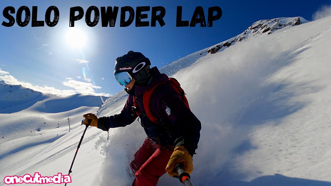Epic solo powder lap - Whistler Bowl and Shale Slope onecutmedia - YouTube