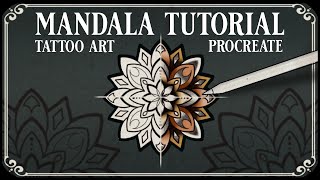 Mandala Tattoo Tutorial  / Procreate