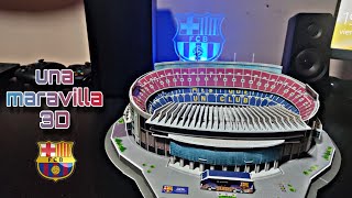 MONTANDO PUZZLE 3D DE EL ANTIGUO SPOTIFY CAMP NOU, UNA MARAVILLA 3D QUE NO PUEDE FALTAR! 💙❤️