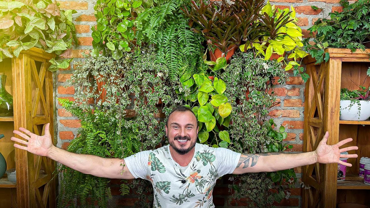 COMO CRIAR UM JARDIM VERTICAL EM QUALQUER PAREDE DA SUA CASA!