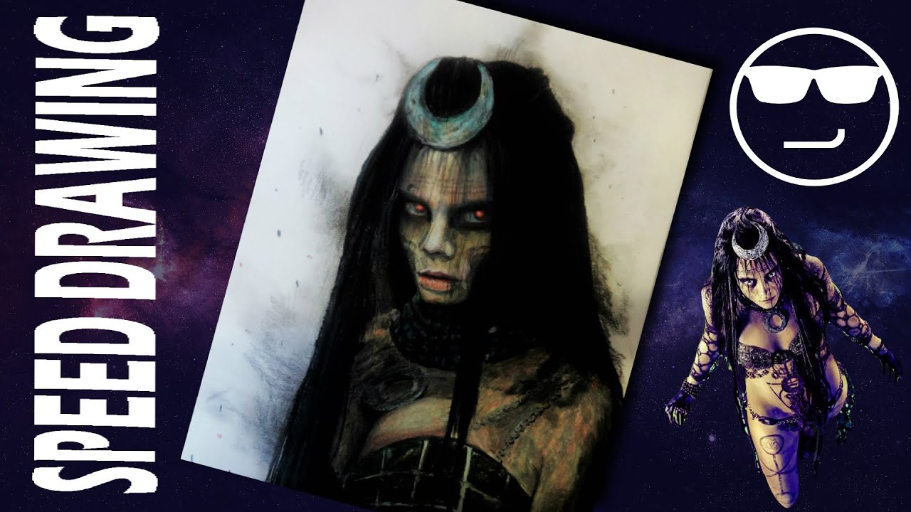 Dibujando a Enchantress (Cara Delevingne)/ Speed drawing Enchantress