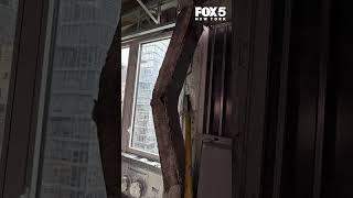 Reports of falling debris revealed a structural compromise at a construction site.