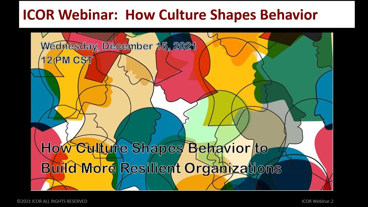 How Culture Shapes Behavior To Build More Resilient Organizations