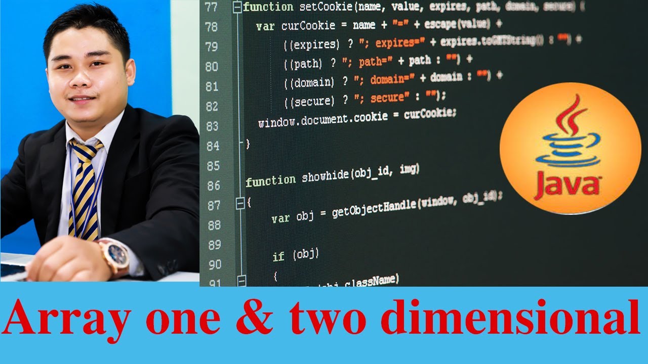 Array two dimesional using Java Programming - YouTube