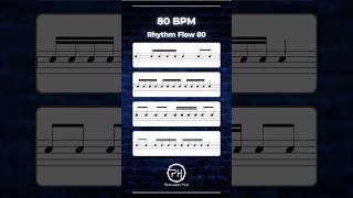 Drum Reading 80 BPM Practice | Build Your Rhythm Reading Speed | Intermediate Exercise