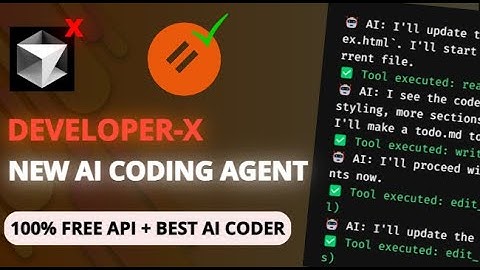 DEVELOPER-X: POWERFUL AI Coder + AGENTIC! BYE Gemini CLI & ClaudeCode!