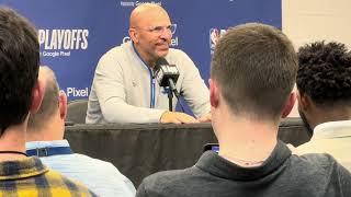 Jason Kidd after Game 6 win to advance to Western Conference Finals