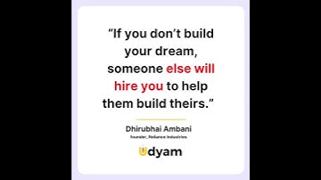 If you don’t build your dream, someone else will hire you to help them build theirs