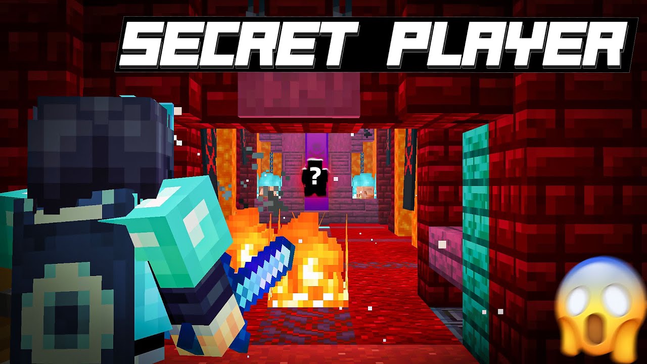 WE FOUND SECRET PLAYER IN NETHER CASTLE 🔥🫨 #youtube #minecraft $#gaming #games #gamingvideos