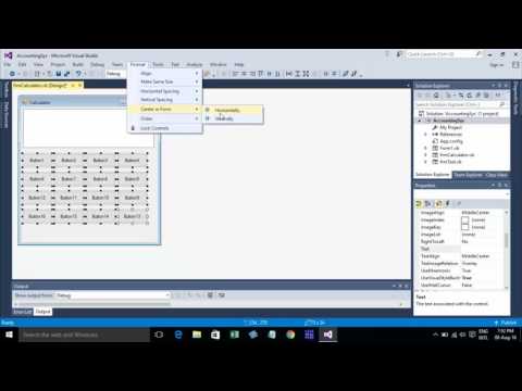 How to use format and tab order in VB.net 2015