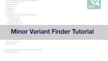 Minor Variant Finder Software Tutorial